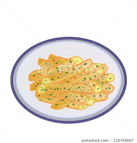 French fries illustration French fries illustration 128708667
