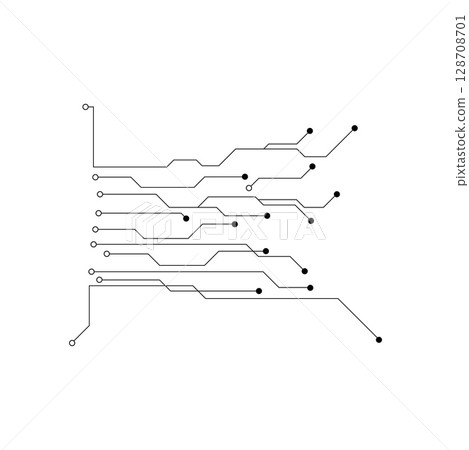 Circuit illustration design vector symbol logo technology Circuit illustration design vector symbol logo technology 128708701