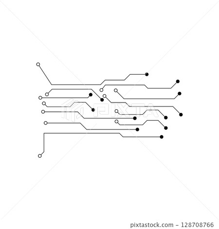 Circuit illustration design vector symbol logo technology Circuit illustration design vector symbol logo technology 128708766