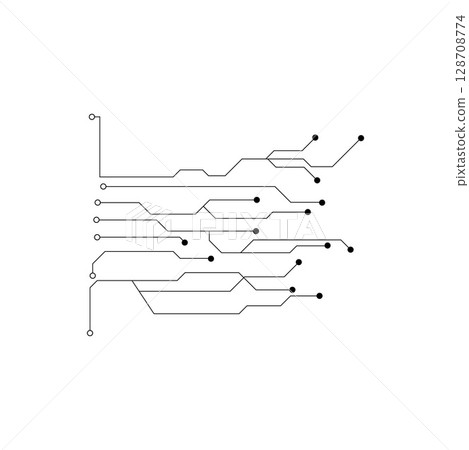 Circuit illustration design vector symbol logo technology Circuit illustration design vector symbol logo technology 128708774
