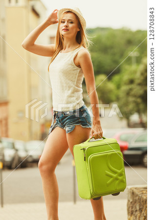 Student girl move out to city. 128708843