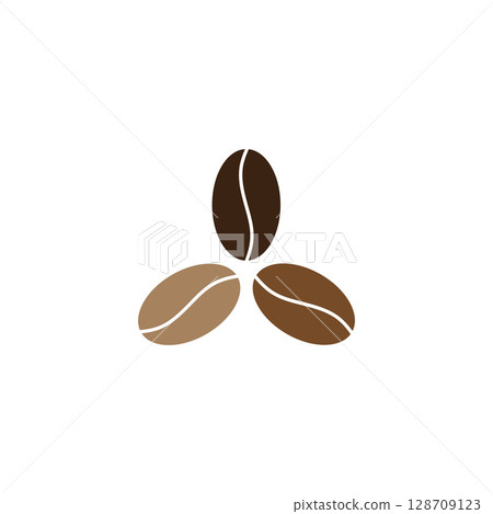 Coffee beans Logo Template vector icon design Coffee beans Logo Template vector icon design 128709123