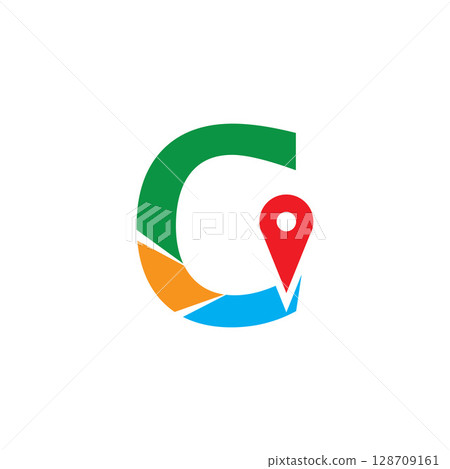 Simple and Modern illustration logo design initial C Combine with Route Maps. Logo Good for company related Transportation. Simple and Modern illustration logo design initial C Combine with Route Maps. Logo Good for company related Transportation. 128709161