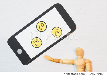 使用智慧型手機賺取積分的圖片 128709965