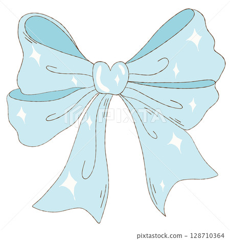 watercolor hand drawn ribbon watercolor hand drawn ribbon 128710364