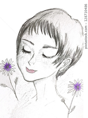 一個帶著微笑的女人 一個帶著微笑的女人 128710486
