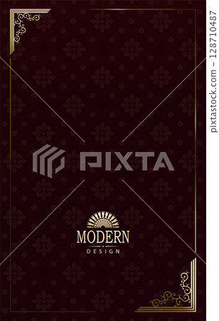 Chinese New Year. Exquisite dark red background with isolated pattern Chinese New Year. Exquisite dark red background with isolated pattern 128710487