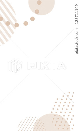 柔和的色彩流行的幾何圖案背景框架 128711149