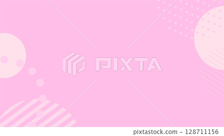 Pastel color pop geometric pattern background frame 128711156