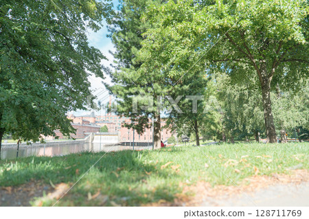 [Tampere, Finland] Koskipuisto Park near the University of Tampere 128711769