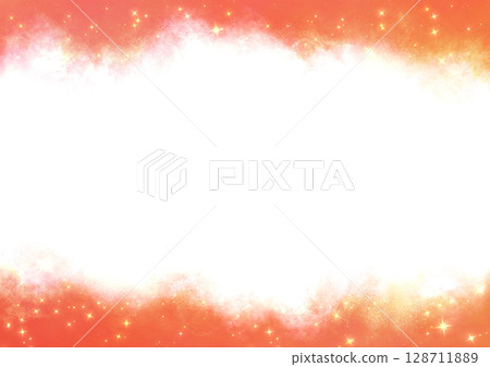 水彩畫框 x 閃光 1(橘色) 水彩畫框 x 閃光 1(橘色) 128711889