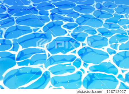 水面背景例證海藍色 128712027