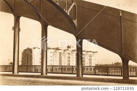 舊照片：1932 年東京隅田川永代橋 128712030