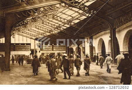 老照片，1932年，東京上野站 128712032