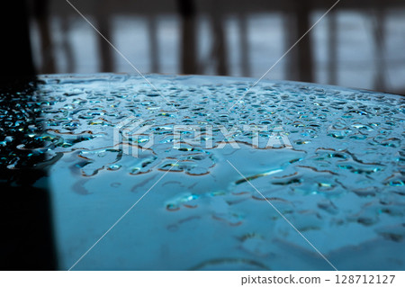 Rain drops on the window. Water drops 128712127