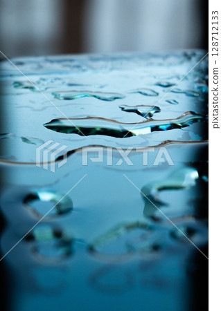 Rain drops on the window. Water drops Rain drops on the window. Water drops 128712133