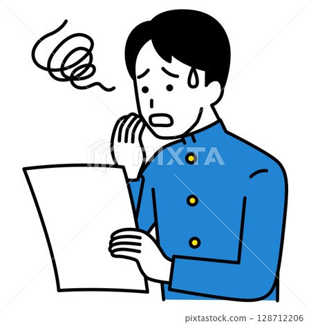 一名男學生被文件弄糊塗了 128712206