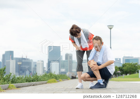 Injured senior man Injured senior man 128712268