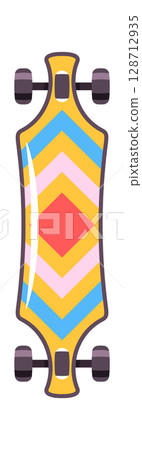 Skateboard sport equipment hipster style 128712935