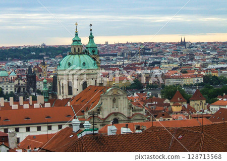 View of the Old Town of Prague and St. Nicholas Church 128713568