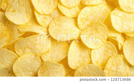 AI image: Lots of potato chips AI image: Lots of potato chips 128713686