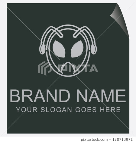 Ant Logo Symbol of Teamwork and Perseverance Ant Logo Symbol of Teamwork and Perseverance 128713971