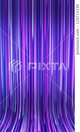 Vibrant vertical waves of glowing purple and blue light with a metallic sheen forming an abstract backdrop Vibrant vertical waves of glowing purple and blue light with a metallic sheen forming an abstract backdrop 128714199