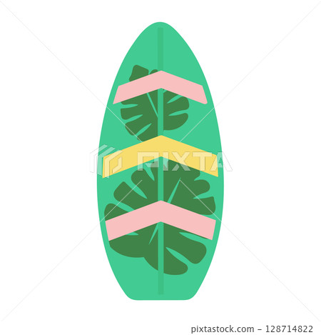 Surfboard illustration 128714822