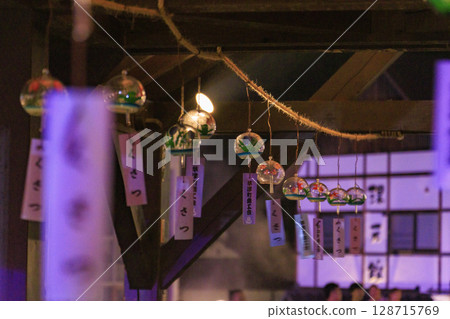 草津溫泉湯畑點燈 128715769