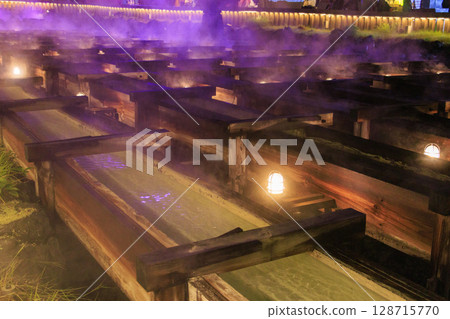 草津溫泉湯畑點燈 128715770