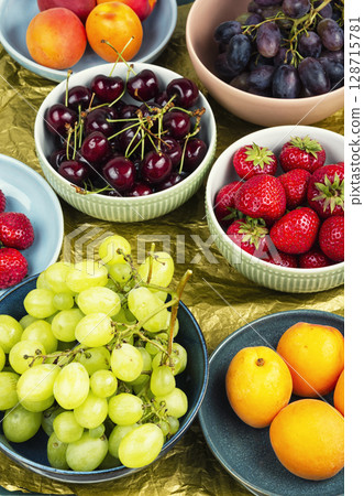 Fresh summer berry fruit. 128715781