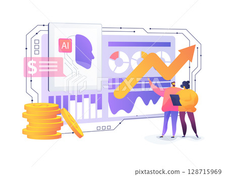 Smart Financial Planning Tools for Entrepreneurs abstract concept vector illustration. Smart Financial Planning Tools for Entrepreneurs abstract concept vector illustration. 128715969