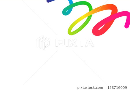 Rainbow Spiral Swirls on White Dynamic and Playful Abstract Composition Rainbow Spiral Swirls on White Dynamic and Playful Abstract Composition 128716009