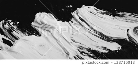 Dynamic horizontal brushstrokes form a textured and contemporary backdrop, blending artistry. Dynamic horizontal brushstrokes form a textured and contemporary backdrop, blending artistry. 128716018