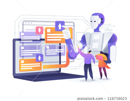 AI-Powered Task Prioritization Tools abstract concept vector illustration. AI-Powered Task Prioritization Tools abstract concept vector illustration. 128716023