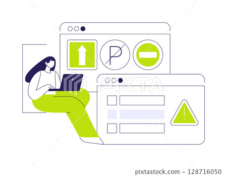 Theory test abstract concept vector illustration. 128716050