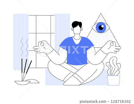 Stress control isolated cartoon vector illustrations. Stress control isolated cartoon vector illustrations. 128716102