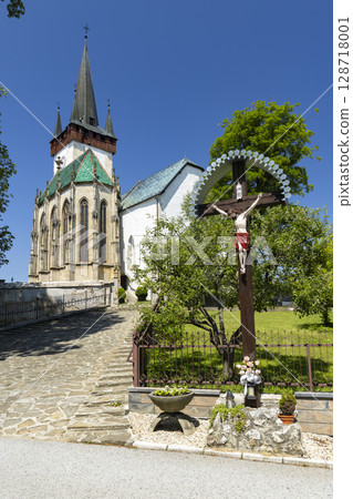 Church of St. Ladislaus standing tall in Spissky Stvrtok, Slovakia Church of St. Ladislaus standing tall in Spissky Stvrtok, Slovakia 128718001
