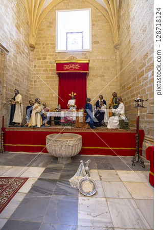 Last supper representation celebrating easter in Baeza, Spain Last supper representation celebrating easter in Baeza, Spain 128718124