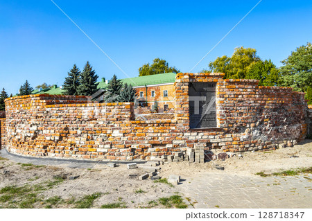 Old Brest Fortress castle building walls and gates ruins Belarus. Old Brest Fortress castle building walls and gates ruins Belarus. 128718347