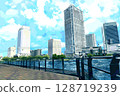 從天際線和天空纜車上欣賞橫濱的海景 128719239