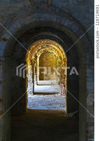 Old Brest Fortress castle building walls and gates ruins Belarus. Old Brest Fortress castle building walls and gates ruins Belarus. 128719691