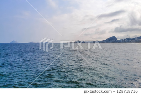 Copacabana Leme Tropical Paradise Beach Panorama Rio de Janeiro Brazil. 128719716