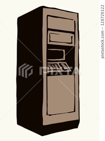ATM device icon. Vector drawing 128720122