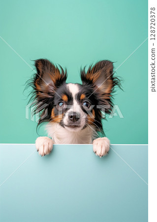 chihuahua peeking 128720378