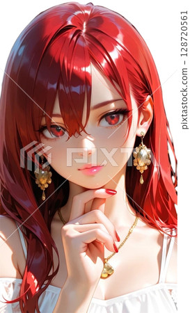 red hair girl 128720561
