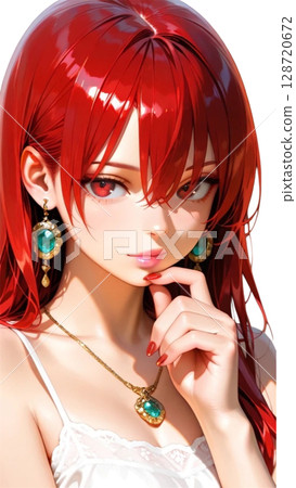 beautiful woman in white dress beautiful woman in white dress 128720672