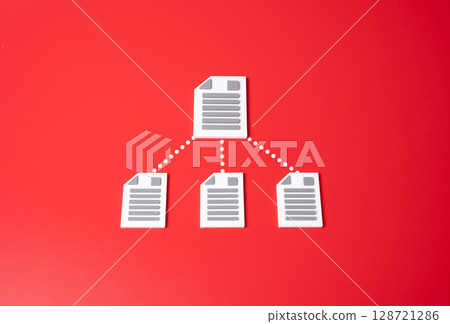 Splitting a document into three smaller ones. Division of shares. Laws and sub-acts. Share redistribution, corporate restructuring. Creation of sub-legislation, legal fragmentation 128721286