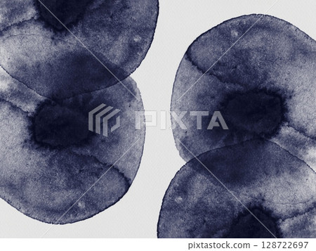 Deep Blue Watercolor Abstract Circles Pattern Design Background Template paper high-quality texture pastel cold winter Deep Blue Watercolor Abstract Circles Pattern Design Background Template paper high-quality texture pastel cold winter 128722697
