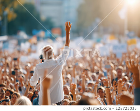 A passionate message shouted to the crowd 128723033